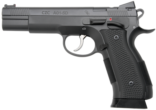 CZ-USA A01-SD Optic Ready Pistol 96333, 9mm Luger, 5in, Black G10 Grips, Black Polycoat Finish, 19 Rds