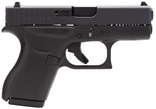 Glock 42 Gen3 Subcompact Pistol UI4250201, 380 ACP, 3.25 in, Polymer Grip, Gas Nitride Black Finish, 6 Rd
