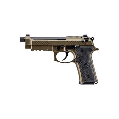 Beretta M9A4 Overlanding Pistol JS92M9A4GBRZ15, 9mm, 5in, Vertec Thin Straight Grips-FDE, 15 Rds