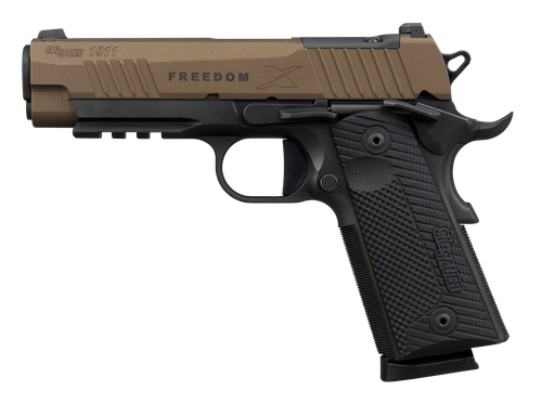 Sigarms 1911 XSeries Optic Ready Pistol, 45 ACP, 4.20in, Black G10 LOK Grips, Matte Black DLC Finish, 8 Rds