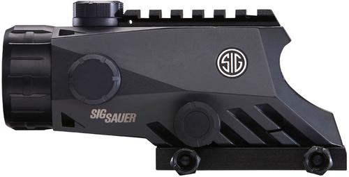 Sig BRAVO4 Prismatic Sight SOB44001, 4x30mm, 5.56mm-7.62mm Blackout Horseshoe Dot reticle, 0.5 MOA Adjustment, Graphite