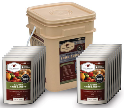 Wise Emergency Grab & Go Ready-Made-Meal Food Kit 60 Serving Bucket (01-160)