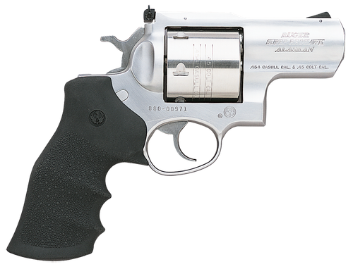 Ruger Super Redhawk KSRH2454 Alaskan Revolver 5301, 454 Casull, 2 1/2 in, Hogue Tamer Monogrip, Satin Stainless Finish, 6 Rd