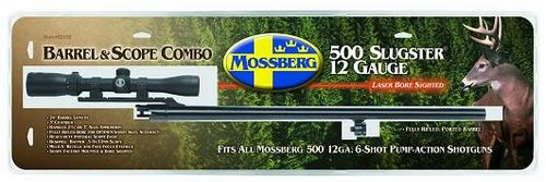 Mossberg 92156 Rifle Bore Barrel w/Cantilever Mount & 3-9X32 Scope, 12 Gauge, 24", 500