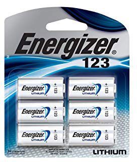 Energizer Lithium 123 Battery 6/Pack (EL123BP6)