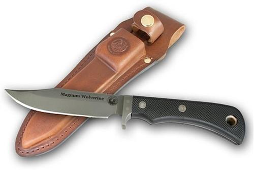 Knives of Alaska Magnum Wolverine Fixed Knife Steel Clip Point Blade Syn Rubber (00158FG)