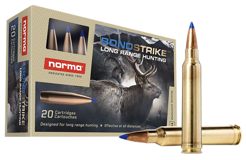 Norma Bondstrike Rifle Ammunition 20166452, 6.5 PRC, Bonded Boat Tail, 143 gr, 2953 fps, 20 Rd/Bx