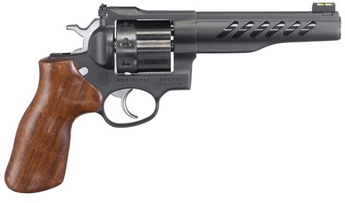 Ruger GP100 Competiton Revolver 5065, 357 Magnum, 5.5", Hardwood Grips, Matte PVD Finish, 8 rd