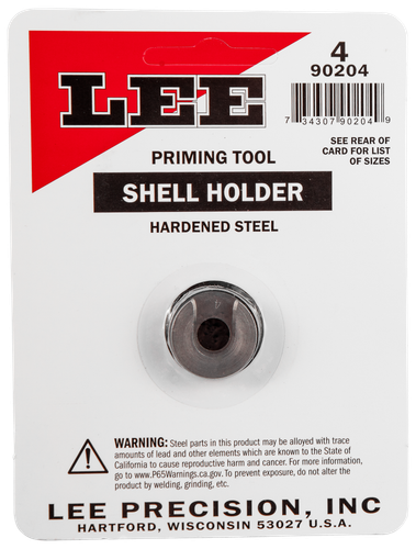 Lee Precision 90204 #4 Hand Prime Shell Holder For 222 Remington, 223, 6 x 47, 7mm TCU
