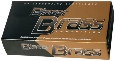 CCI Blazer Brass Pistol Ammunition 5207, 357 Magnum, Jacketed Hollow Point (JHP), 158 GR, 1250 fps, 50 Rd/bx