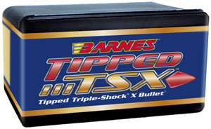 Barnes .338 Caliber 210 Grain Tipped Triple Shock Boattail (33876), 50/Box, Not Loaded
