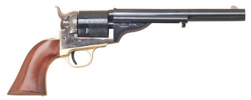 Cimarron 1872 Open Top Navy Revolver CA914, 38 Special/38 Colt (LC), 7.50", Walnut Grip, Case Hardened Finish, 6rd