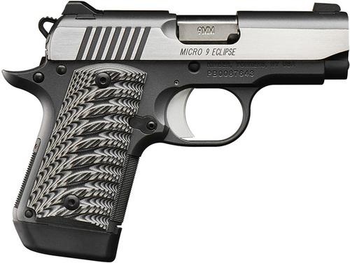 Kimber 3300189 Micro 9 Eclipse Pistol - 9MM, 3.15 in Barrel, Polished Stainless Finish