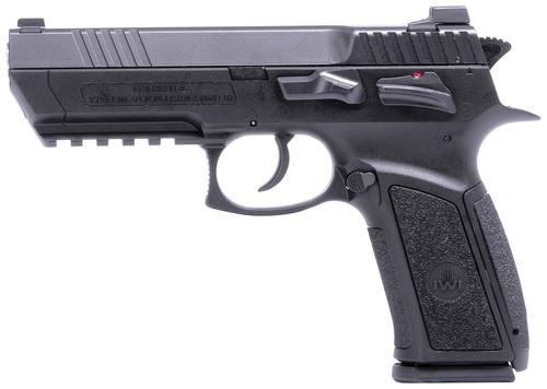 IWI Jericho 941 Enhanced Pistol J941PSL910II, 9mm Luger, 3.80in, Serrated Steel Slide & Polymer Grips, Black Finish, 10 Rds
