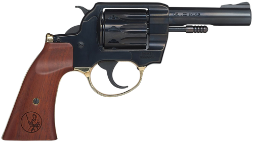 Henry Golden Boy Revolver H016GD, 22 LR, 4", Walnut Gunfighter Grips, Blued Steel Finish, 10 Rds