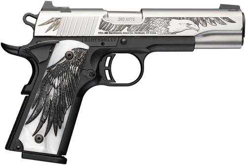 Browning 1911-380 Medallion Pro 250 Pistol 051126492, 380 ACP, 4.25in, Wood Grips, 8 Rds