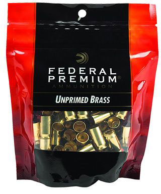 Federal Unprimed Brass Cases 9MM 100/Bag (PH9UPB100), Not Loaded
