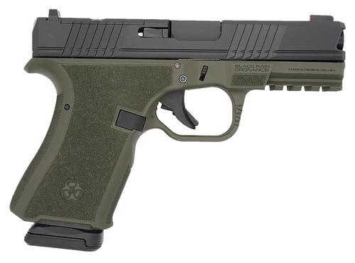Black Rain Ordnance Frontline Optic Ready Pistol FL9MMODBLK, 9mm Luger, 4in, OD Green Cerakote Finish, 15 Rds