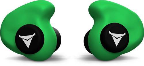 Decibullz Custom Molded Earplugs, Green (PLG1-GRN)