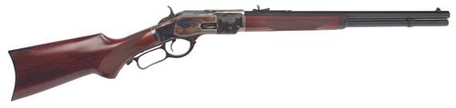 Cimarron 1873 Short Deluxe Lever Action Rifle CA204, 45 Colt (LC), 20", Case Hardened Finish, Walnut Fixed Stock, 10 Rds