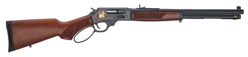 Henry Side Gate Wildlife Lever Action Rifle H010GWL, 45-70 Gov, 18.43", Fancy Walnut Stock, Blued Finish, 4 Rds