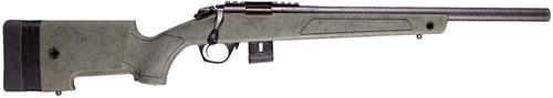 Bergara BMR X Bolt Action Rifle BMR008, 22 LR, 18" Threaded, Carbon, Black w/ Green Webbing Stock, 10 Rds