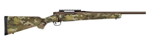Mossberg Patriot Compact Carbine Rifle, 308 Win, 18", Patriot Brown Cerakote, Multi-Cam Stock, Threaded, 5 Rds