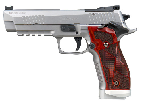Sigarms P226 XFive Classic Optic Ready Pistol, 9mm, 5in, Hogue Cocobolo Grips, Stainless Finish, 20 Rds