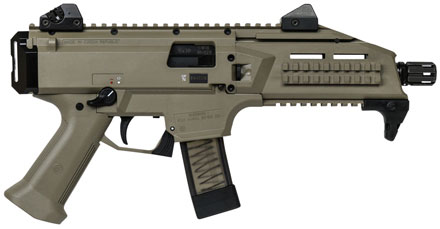CZ Scorpion EVO3 S1 Pistol 91352, 9mm, 7.72 in, FDE Polymer Grip, FDE Finish, 20 Rd