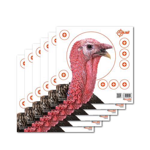 Allen EZ-Aim Turkey Hanging Paper Target, 6 Pack
