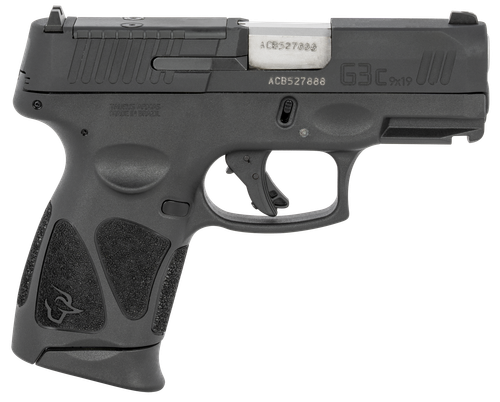 Taurus G3C Pistol 1G3CP931, 9mm, 3.26", Black Polymer Grips, Black Finish, Optic Ready, 12 Rds