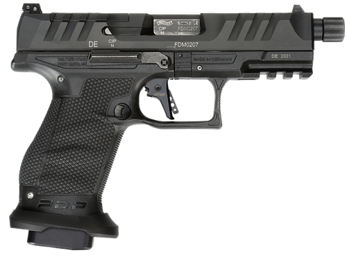 Walther PDP Compact Pro SD Pistol 2858151, 9mm Luger, 4.60", Duty Textured Polymer Grips, Black Finish, 10 Rds