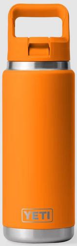 Yeti Rambler 26oz Bottle W/ Straw (21071502207) Stainless Steel, King Crab Orange