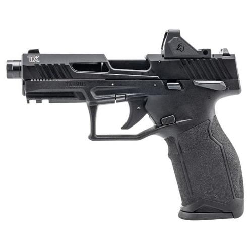 Taurus TX22 TORO Gen 2 Semi-Auto Pistol 12TX22P141RD, 22 LR, 4.6" Threaded, Black Finish, w/Viridian RFX-11 Red Dot Sight, 22 Rds