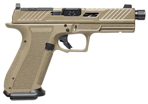 Shadow Systems DR920 Elite Optic Ready Pistol SS2022, 9mm Luger, 4.50in, Interchangeable Backstrap, Flat Dark Earth Finish, 17 Rds