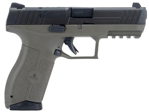 Israeli Weapon Industries MASADA Optic Ready Pistol M9ORP10TODNS, 9mm Luger, 4.60in, OD Green w/Interchangeable Backstrap, OD Green Finish, 10 Rds