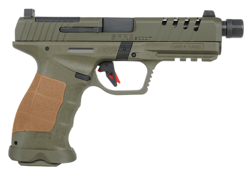 SAR USA SAR9 SOCOM Pistol SAR9SOCOMOD10, 9mm, 5.20in, OD Green Polymer, 10 Rds