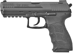 Heckler & Koch P30LS V3 DA/SA Pistol 81000120, 9mm Luger, 4.45", Black Grips, Black Finish, 17 Rds