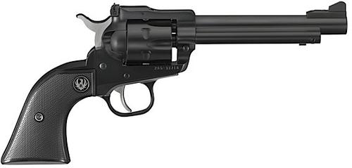 Ruger Single Six Convertable Revolver 0621, 22 Long Rifle/22 Magnum, 5.5 in, Checkered Black Grip, Blued Finish, 6 Rd