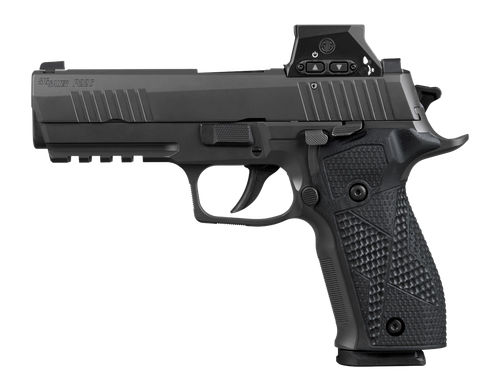 Sig Sauer P226 w/Optic Pistol, 9mm, 4.40in, Black Hogue G10 Grips, Black Anodized Finish, 18 Rds