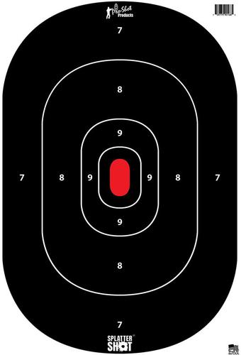 Pro Shot Products 12" x 18" Black Silhouette Insert Heavy Tag Paper Target, 8 Pack (SILHINTP8PK)