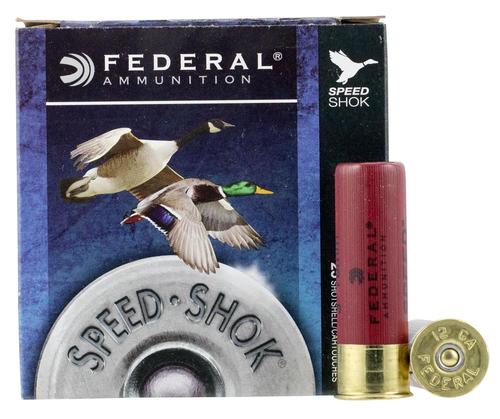 Federal Speed-Shok Shotshells WF142BBB, 12 Gauge, 3", 1 1/4 oz, 1450 fps, BBB Steel Shot, 25 Rds/bx