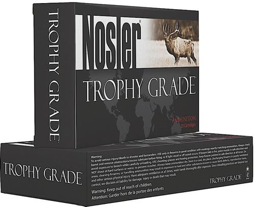 Nosler Trophy Grade Rifle Ammunition 47284, 7mm Remington Magnum, AccuBond, 160 GR, 2925 fps, 20 Rd/Bx