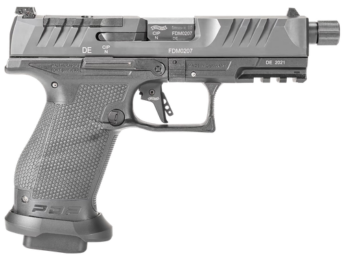 Walther PDP Compact Pro SD Pistol 2844176, 9mm Luger, 4.60", Duty Textured Polymer Grips, Black Finish, 15 Rds
