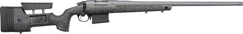Bergara B-14 HMR Pro Bolt Action Rifle BPR207PRC, 7mm PRC, 24", Black/Gray Specked Mini-Chassis Stock, Gray Cerakote Finish, 5 Rds