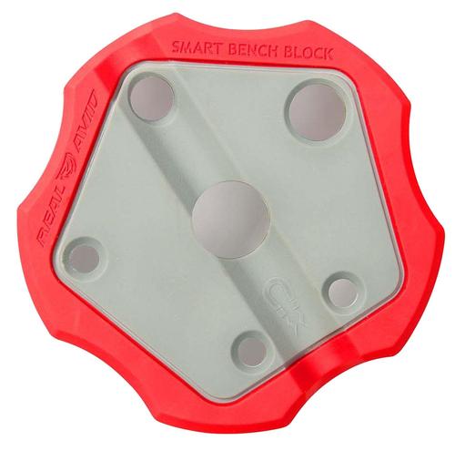 Real Avid Smart Bench Block for 1911 Handguns, Red/Silver Finish (AVSBBLK)
