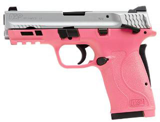 Smith & Wesson M&P380 Shield EZ M2.0 Pistol 13282, 380 ACP, 3.6 in, Pink Synthetic, Stainless Finish, 8 Rd