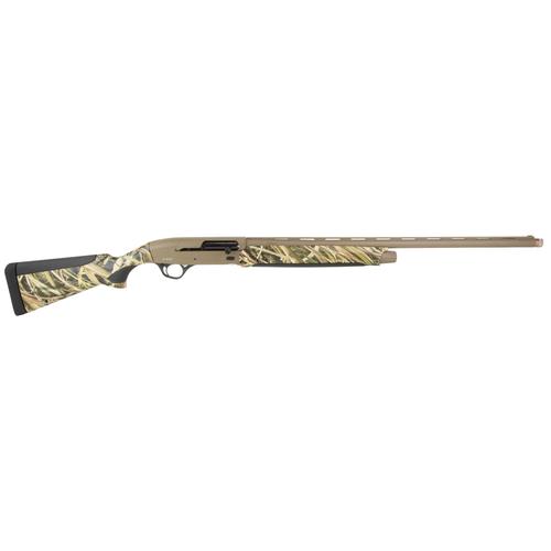 Pointer Field Tek 12 Shotgun, 12 Gauge, 28", 3" Chmbr, FDE Cerakote Aluminum Receiver, Shadow Grass Synthetic Stock