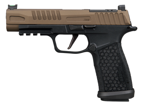 Sigarms P365 Fuse Optic Ready Pistol, 9mm, 4.30in, LXG w/Interchangeable Backstraps Grips, Black Finish, 17 Rds