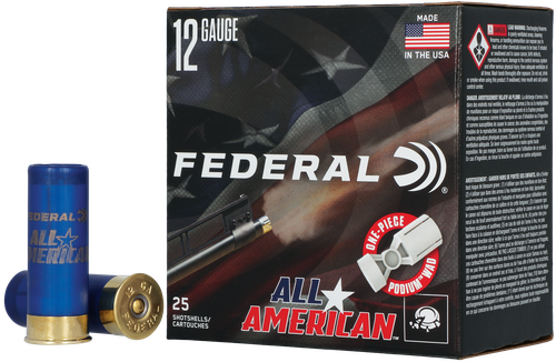 Federal Cartridge All-American, 12 Gauge, 2-3/4", 1 1/8 oz, 1200 fps, 7.5 Shot, 25 Rd/bx